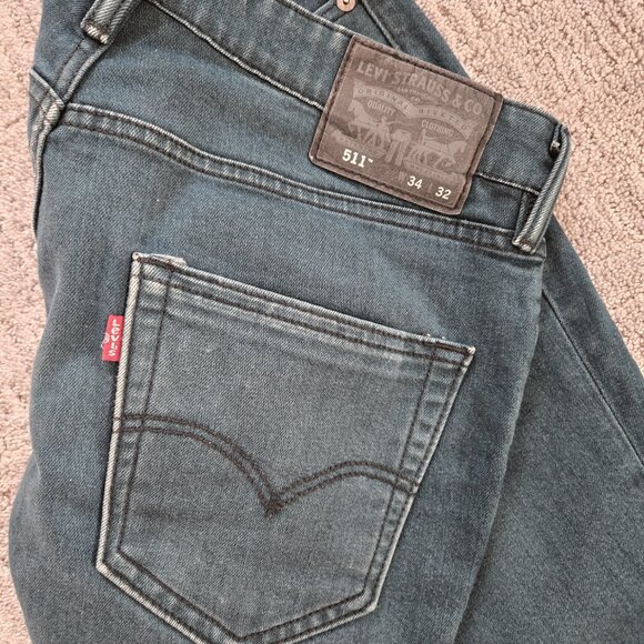 Levi Mens 511 Jeans with Stretch 34x32 - Picture 2 of 3